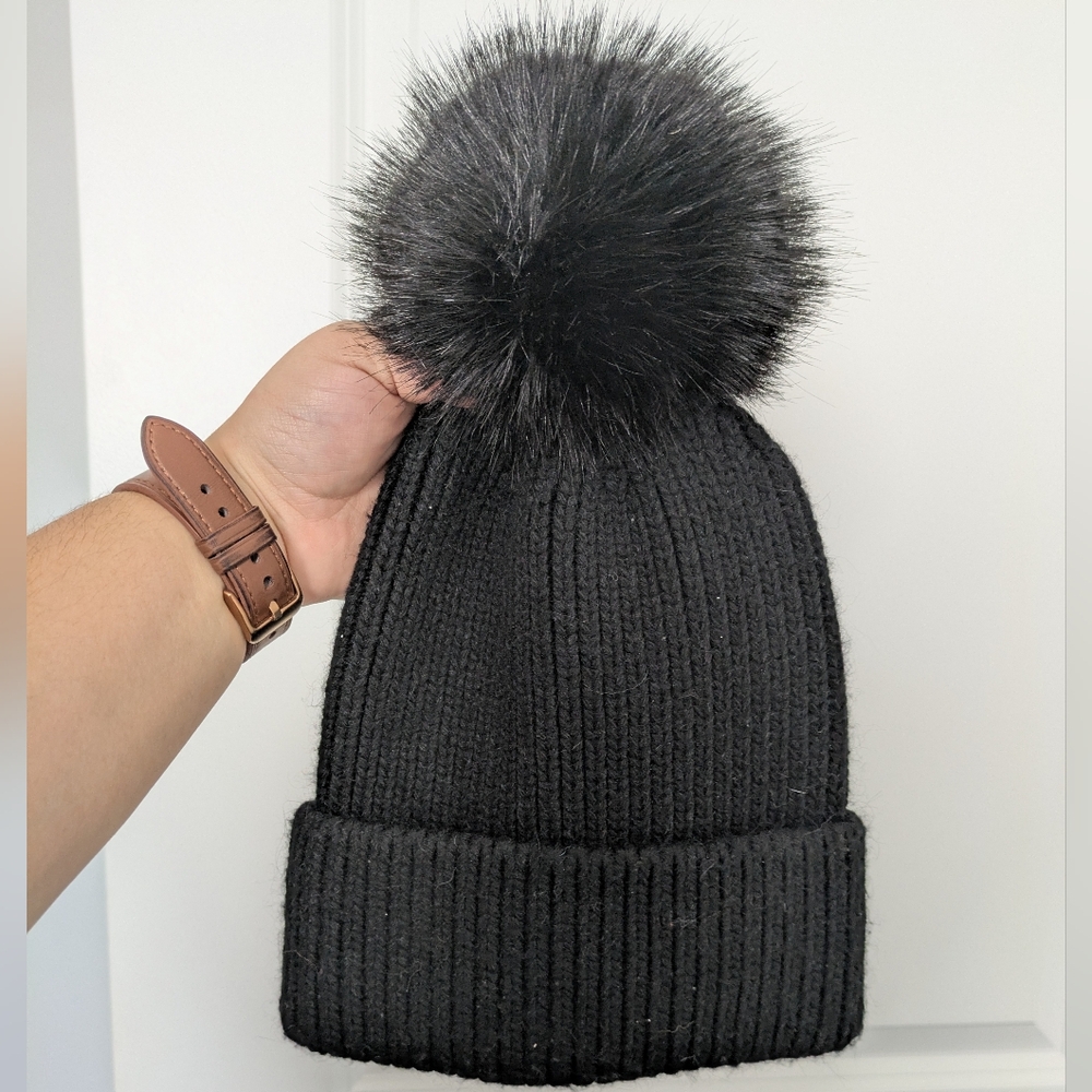 Anthropologie Norla Canada Wool Blend Pom Beanie